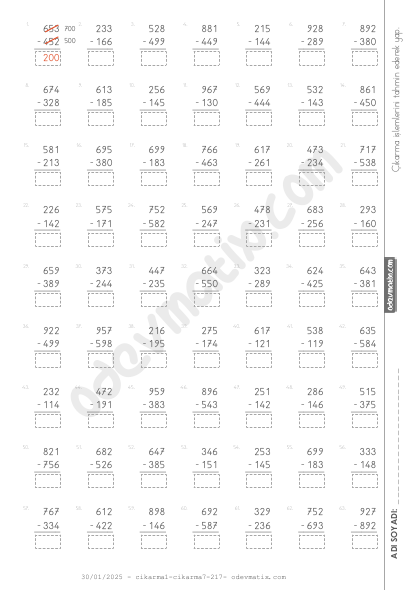 3.Sınıf Farkı Tahmin Etme