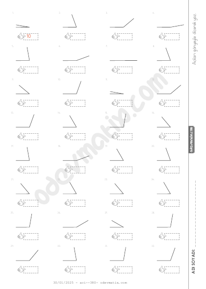 4.Sınıf Açı Ölçme
