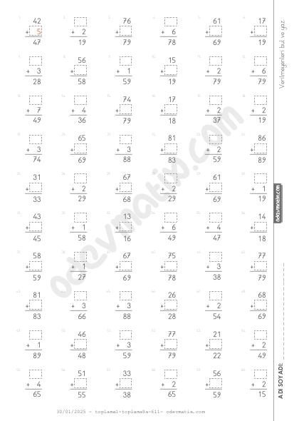2.Sınıf Eldesiz Ekleneni ve Toplananı Bulma