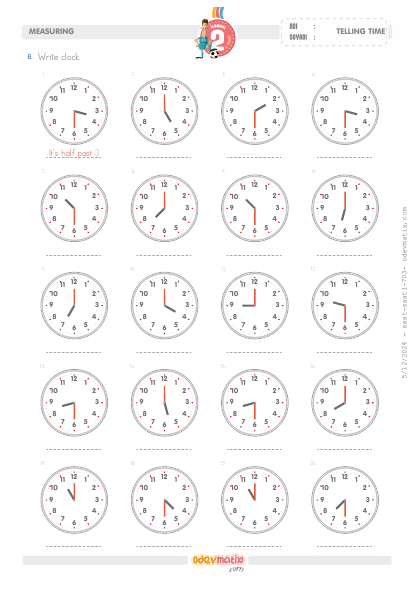 2.Grade Telling Clock