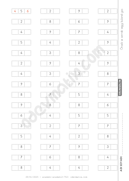 1.Sınıf Önceki ve Sonraki Sayıyı Bulma (10'a Kadar)