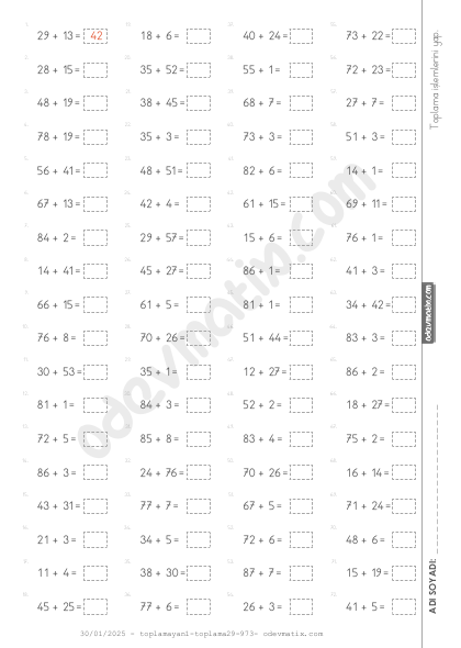 2.Sınıf Karışık Toplama İşlemi